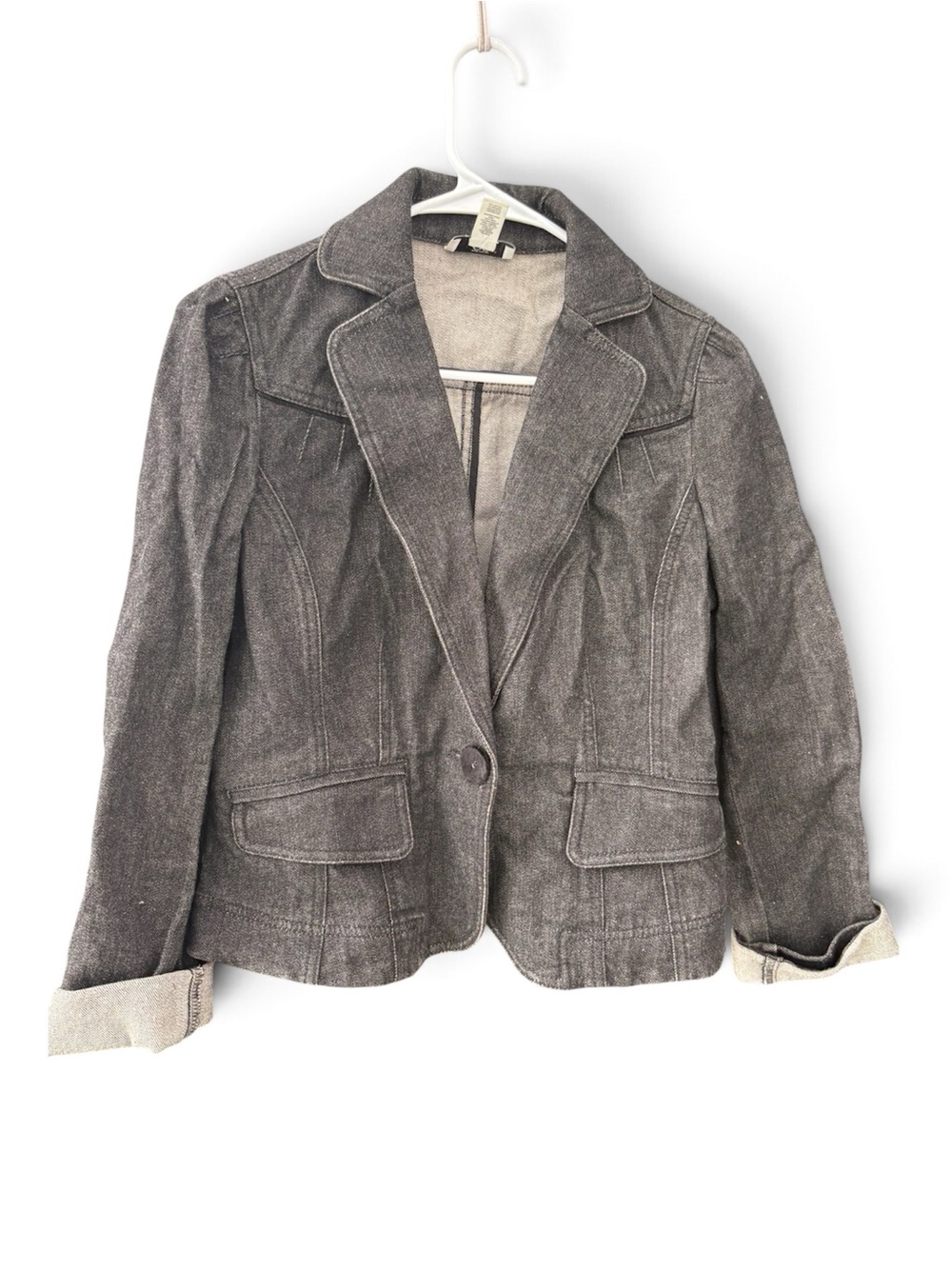 LOFT Gray Tailored Women's Blazer Jacket
